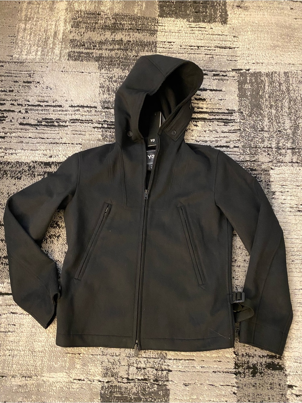 New Men's Adidas Y-3 Yohji Yamamoto Bonded Melton Jacket Small S JX4821